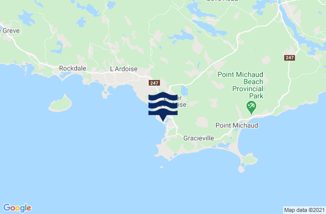 Section Cove, Canadaの潮見表地図