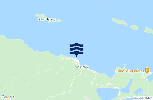 Seeadler Harbour, Papua New Guineaの潮見表地図