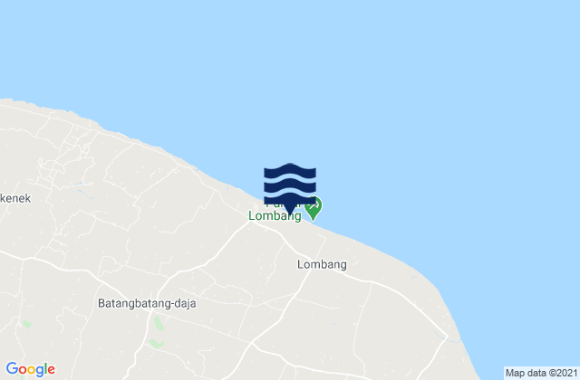 Sekolan, Indonesiaの潮見表地図