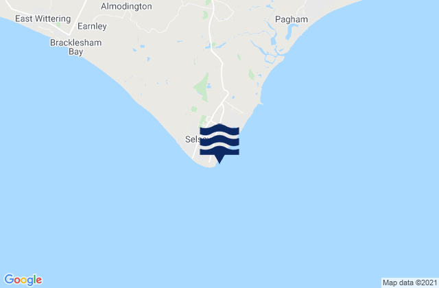 Selsey, United Kingdomの潮見表地図