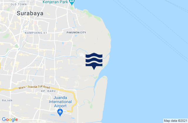 Semampir, Indonesiaの潮見表地図