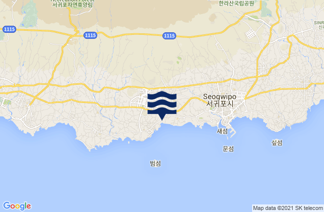 Seogwipo-si, South Koreaの潮見表地図