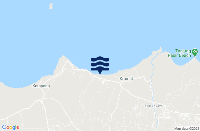 Sepatan, Indonesiaの潮見表地図