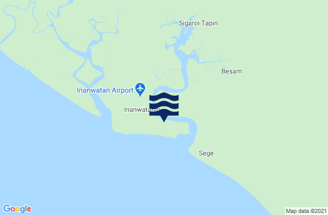 Serkos, Indonesiaの潮見表地図