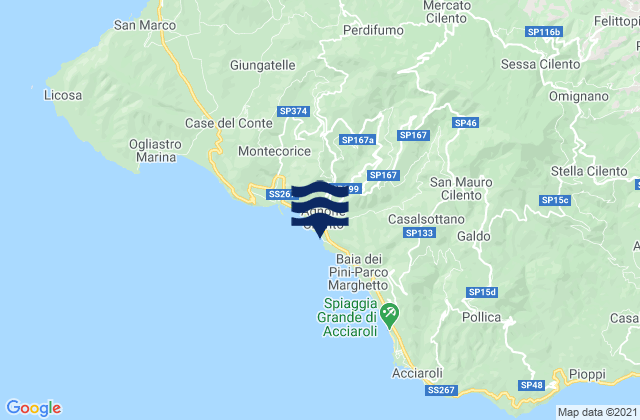 Serramezzana, Italyの潮見表地図