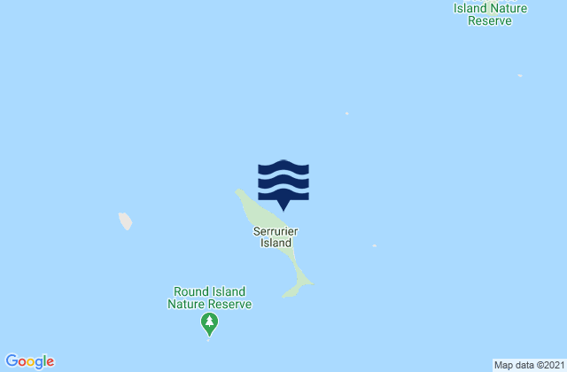 Serrurier Island, Australiaの潮見表地図