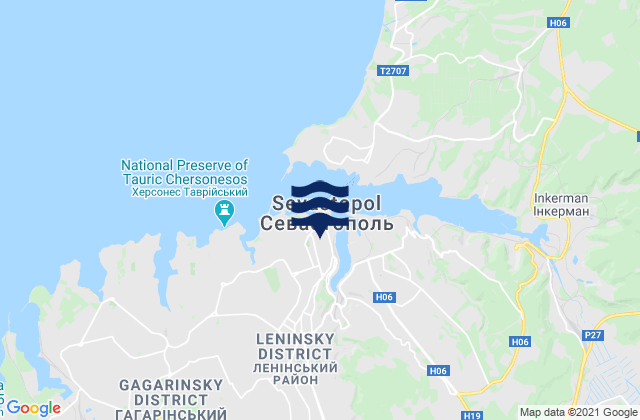 Sevastopol, Ukraineの潮見表地図