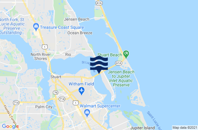 Sewall's Point, United Statesの潮見表地図