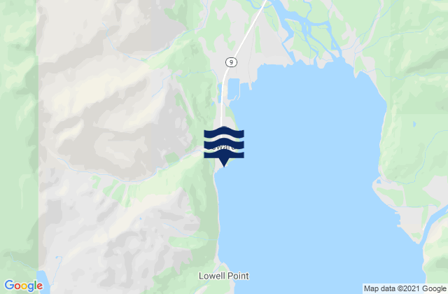 Seward, United Statesの潮見表地図