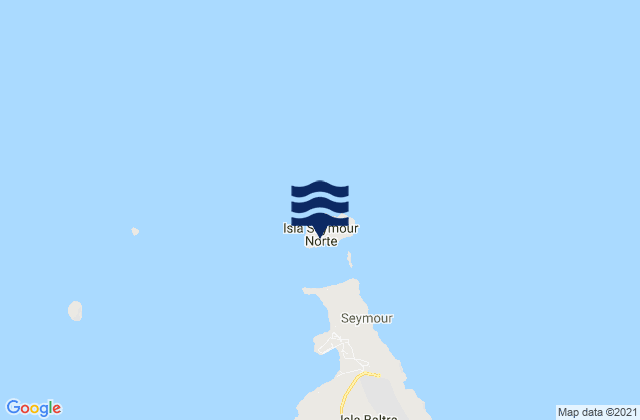 Seymour Norte, Ecuadorの潮見表地図