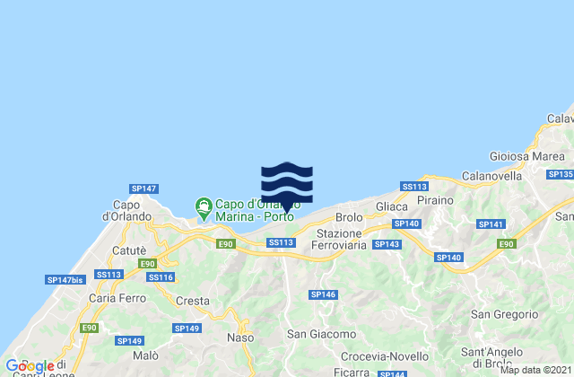 Sfaranda, Italyの潮見表地図