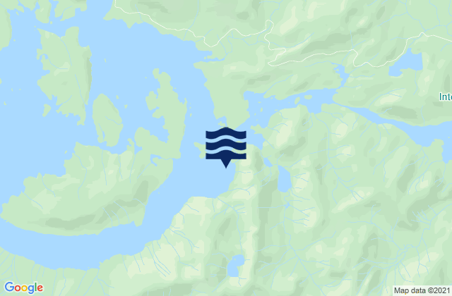 Shakan Strait (Kosciusko Island), United Statesの潮見表地図