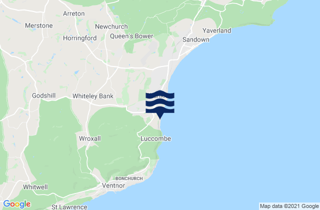 Shanklin, United Kingdomの潮見表地図