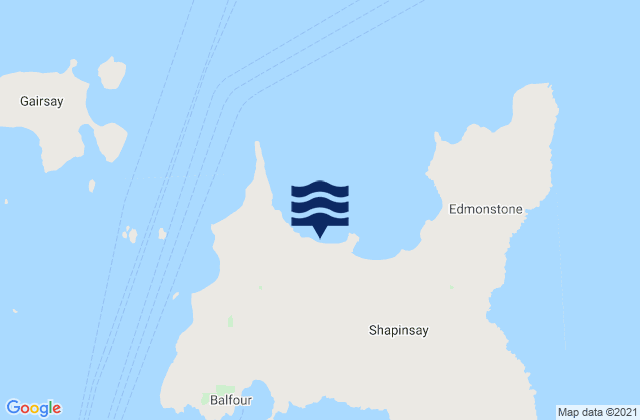 Shapinsay, United Kingdomの潮見表地図