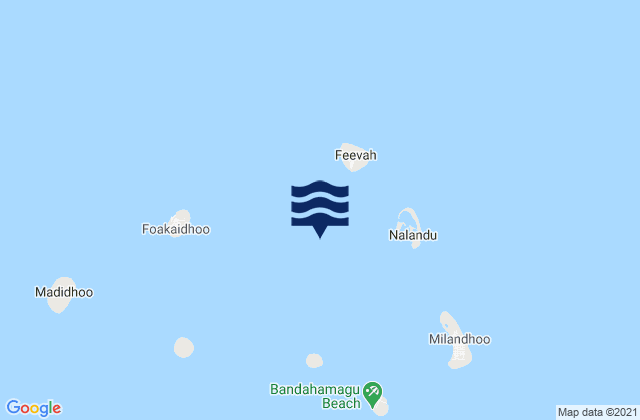 Shaviyani Atholhu, Maldivesの潮見表地図