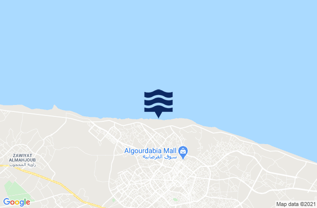 Sha‘bīyat Mişrātah, Libyaの潮見表地図