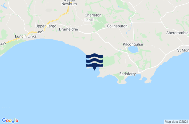 Shell Bay, United Kingdomの潮見表地図