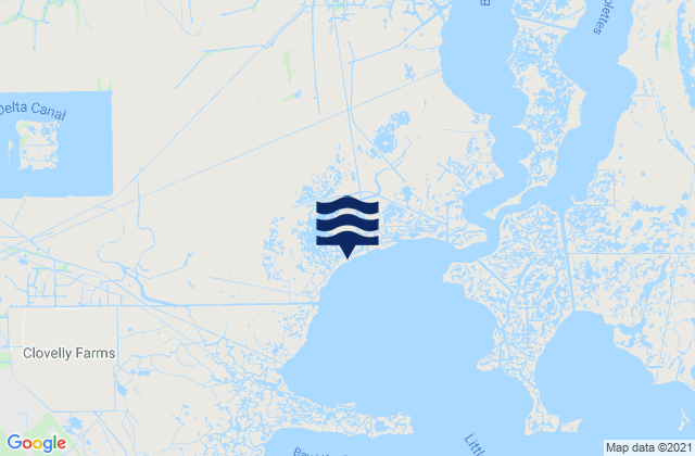 Shell Beach, United Statesの潮見表地図