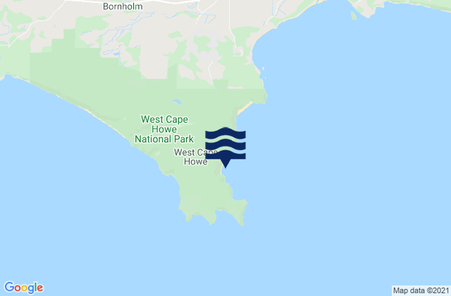 Shelly Beach, Australiaの潮見表地図