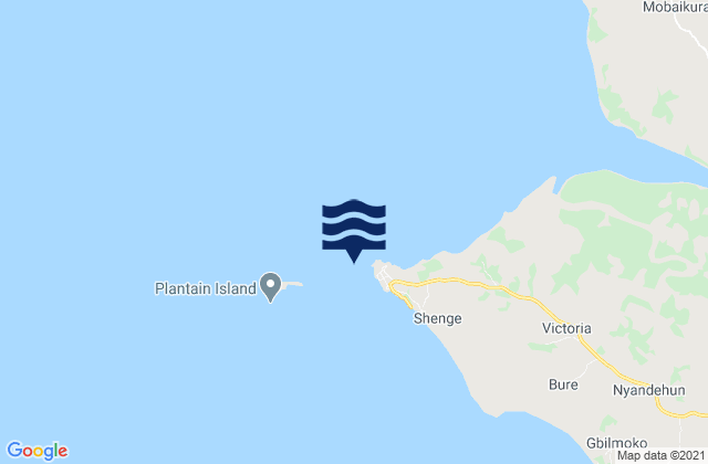 Shenge Point, Sierra Leoneの潮見表地図