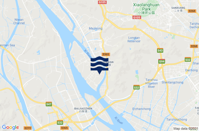 Shenwan, Chinaの潮見表地図