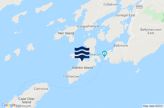 Sherkin Island, Irelandの潮見表地図