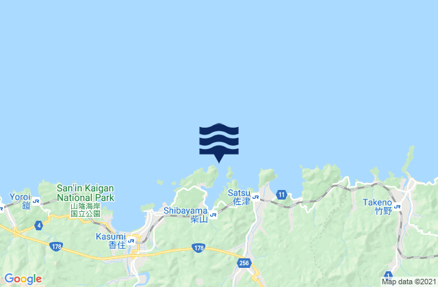 Shibayama Ko, Japanの潮見表地図
