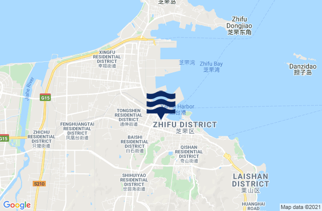Shihuiyao, Chinaの潮見表地図