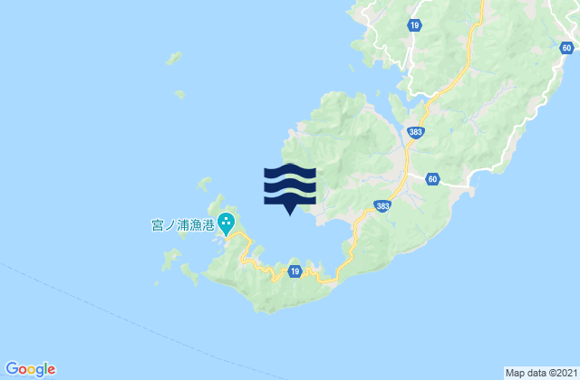 Shijiki Wan Hirado Shima, Japanの潮見表地図