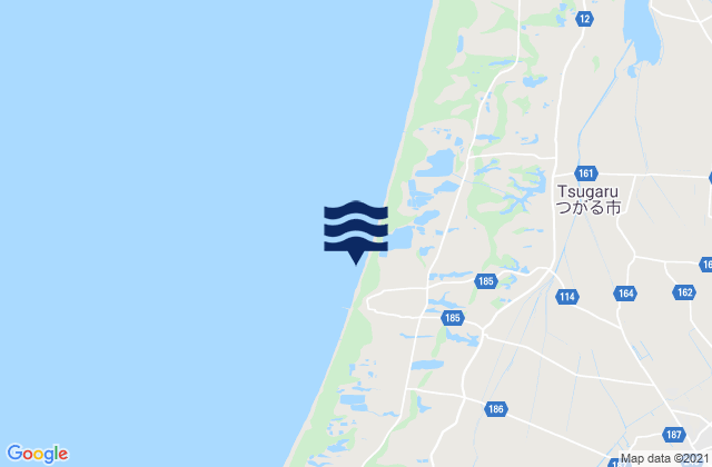 Shimokizukuri, Japanの潮見表地図