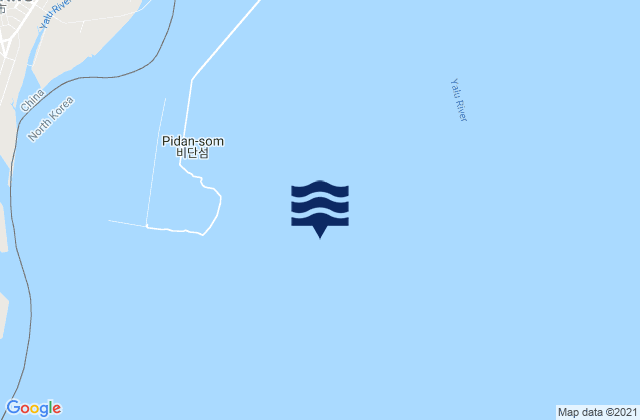 Shinto Islands, North Koreaの潮見表地図