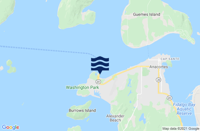 Ship Harbor (Fidalgo Island), United Statesの潮見表地図