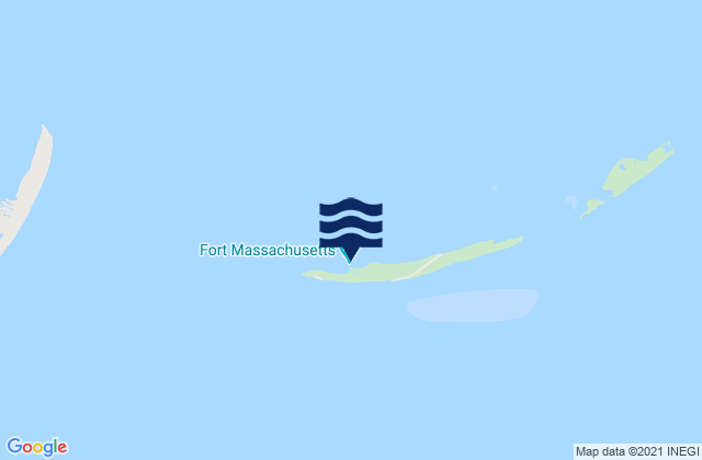Ship Island (Mississippi Sound), United Statesの潮見表地図