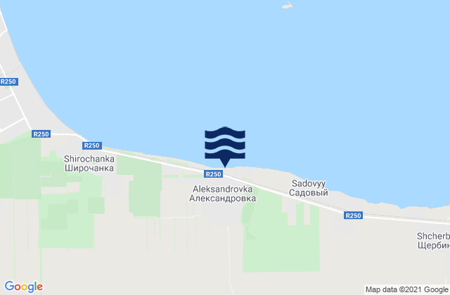 Shirochanka, Russiaの潮見表地図