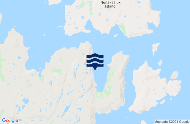 Shoal Tickle, Canadaの潮見表地図
