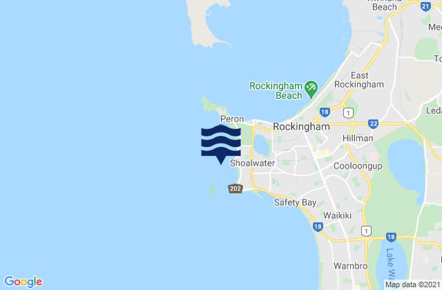 Shoalwater Bay, Australiaの潮見表地図