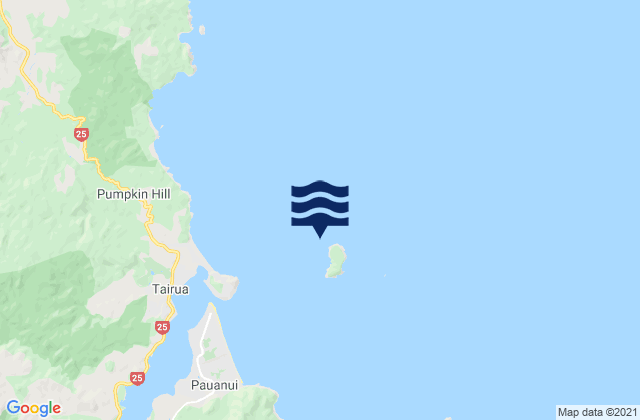 Shoe Island (Motuhoa), New Zealandの潮見表地図
