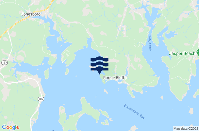 Shoppee Point (Englishman Bay), United Statesの潮見表地図