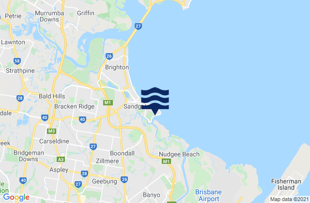Shorncliffe, Australiaの潮見表地図