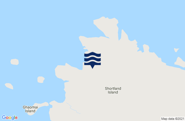 Shortland Island, Papua New Guineaの潮見表地図