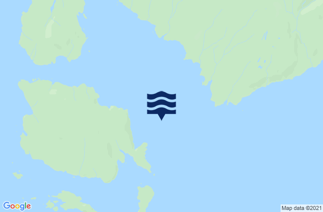 Shrubby Island east of, United Statesの潮見表地図