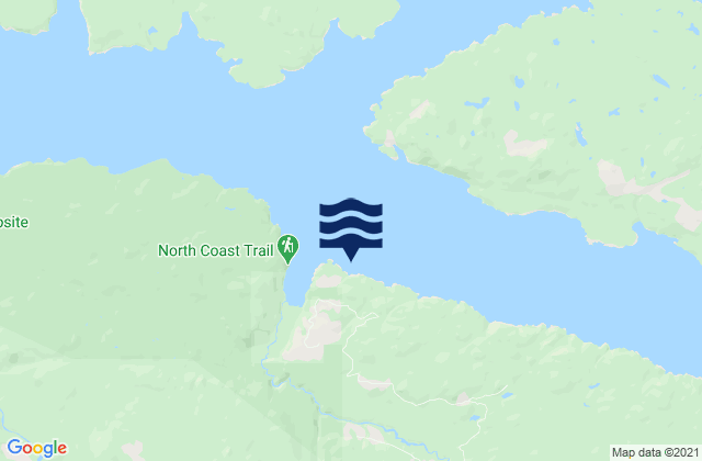 Shushartie Bay, Canadaの潮見表地図