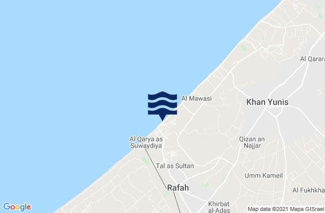 Shūkat aş Şūfī, Palestinian Territoryの潮見表地図