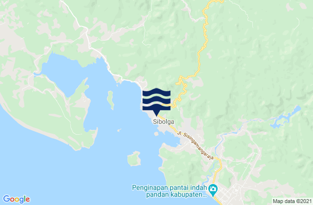 Sibolga, Indonesiaの潮見表地図