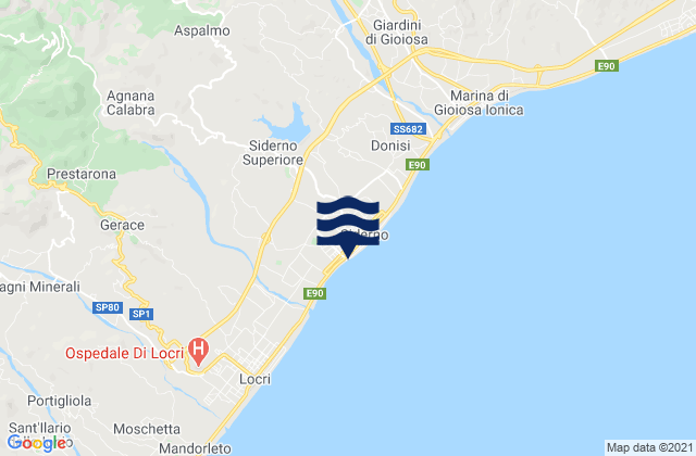 Siderno Superiore, Italyの潮見表地図