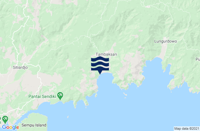 Sidomulyo Kulon, Indonesiaの潮見表地図