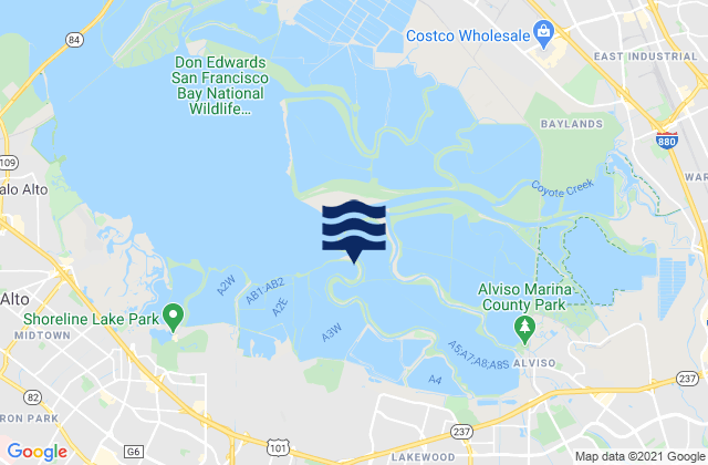 Siesta, United Statesの潮見表地図