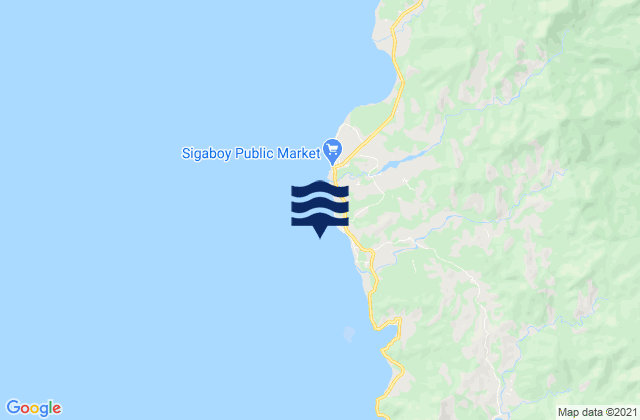 Sigaboy Island, Philippinesの潮見表地図