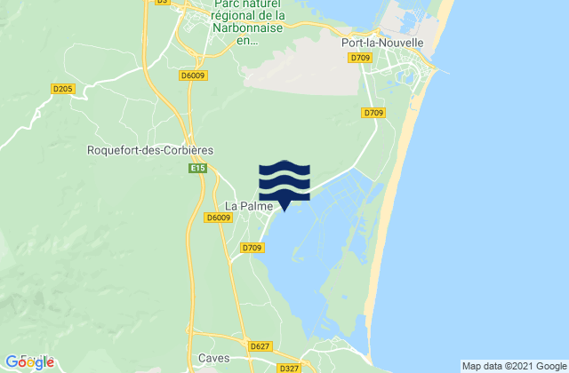 Sigean, Franceの潮見表地図