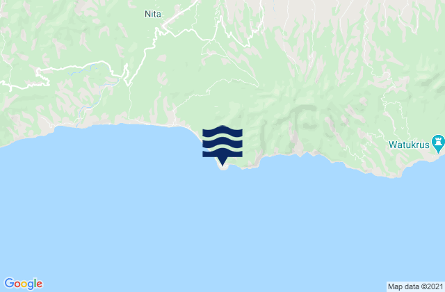 Sikka, Indonesiaの潮見表地図